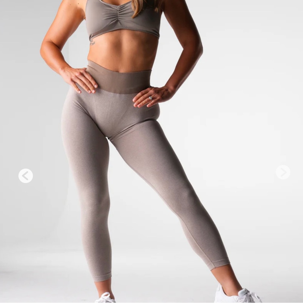 High-Waisted Taupe Leggings